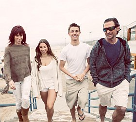 Ambiance famille en vacances avec des ados