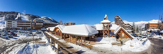 Station Pra Loup en hiver
