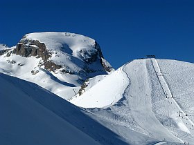 Le Grand Séolane, un sommet de la station de Pra-Loup