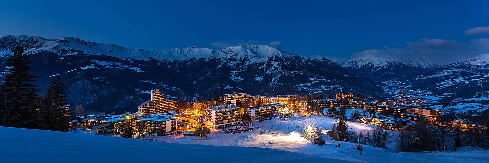 Pra Loup, station de ski jour et nuit