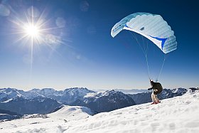 Parapente sur les pistes