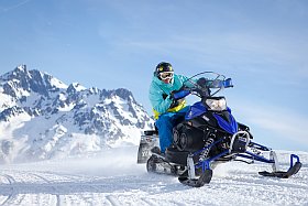 Motoneige à l'Alpe d'Huez