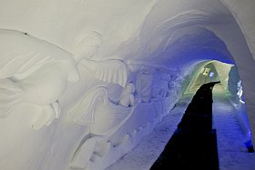Grotte de glace à l'Alpe d'Huez
