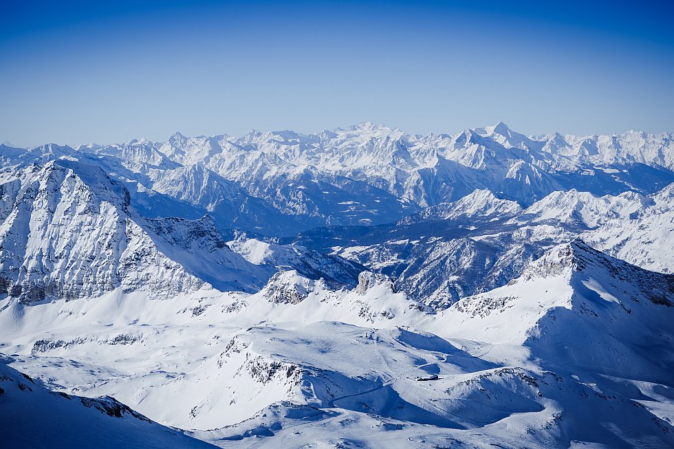 Paysages enneigés aux Deux Alpes