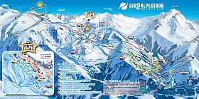 plan des pistes les 2 Alpes