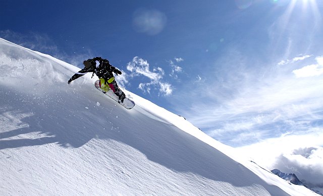 snowboard freeride aux 2 Alpes
