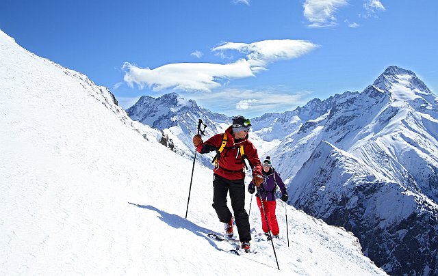 ski de randonnée en vacances aux Deux Alpes