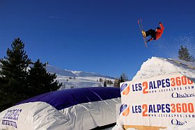 air bag freestyle aux Deux Alpes