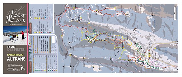 Cliquez pour télécharger le plan des pistes ski de fond à Autrans Méaudre en HD