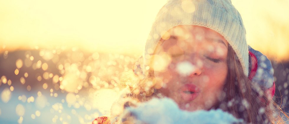 Jouer dans la neige à Méribel