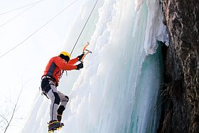 escalade sur glace à Méribel