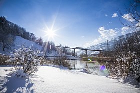 Funiculaire relie Bourg Saint Maurice aux Arcs 1600