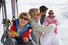 Pique-nique sur les pistes de Paradiski