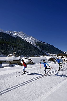 le nordic parc à la Plagne pour ski de fond