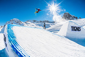 snowpark freestyle à Tignes