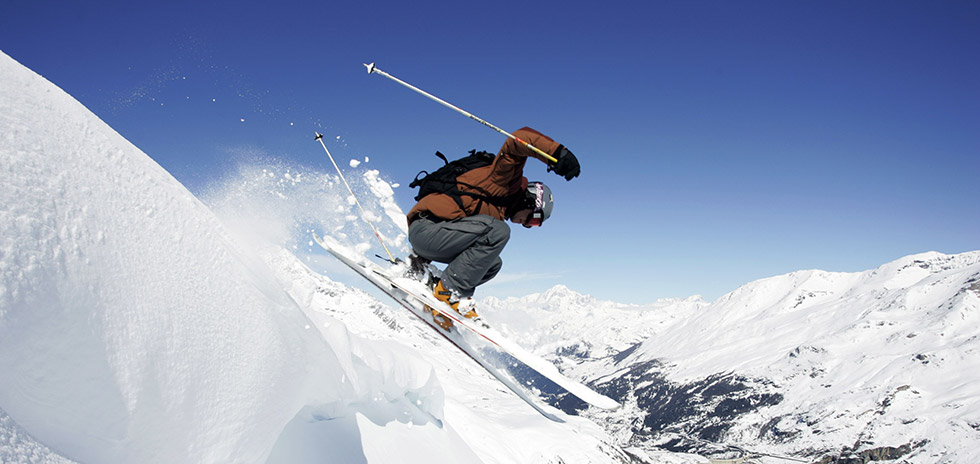 sensation de glisse freeride à Tignes