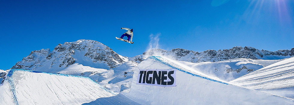 freestyle au snowpark de Tignes