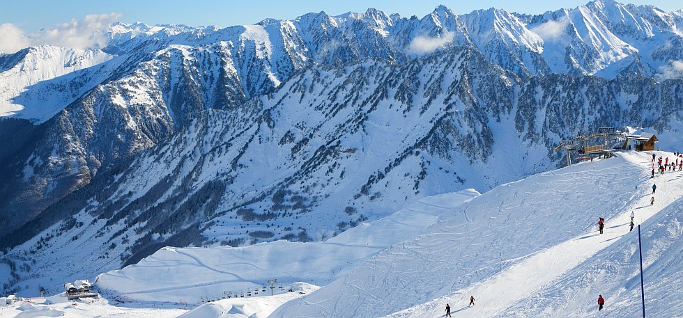 domaine skiable de Cauterets dans les Pyrénées