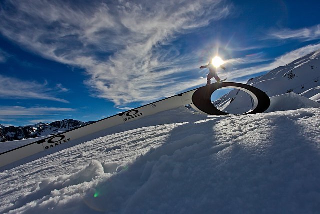 oakley cauterets park, snowboard freestyle dans les Pyrénées