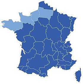 Carte de la Manche