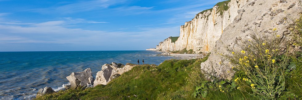 Les falaises de Senneville-sur-Fécamp, sur la Côte d'Albâtre