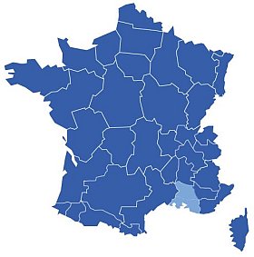 Carte de la Provence