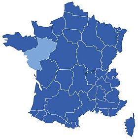 Carte Pays de la Loire