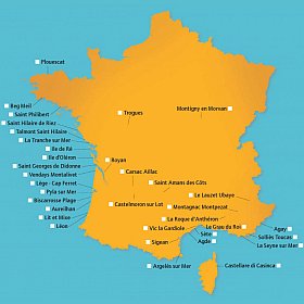 carte des vacances en camping