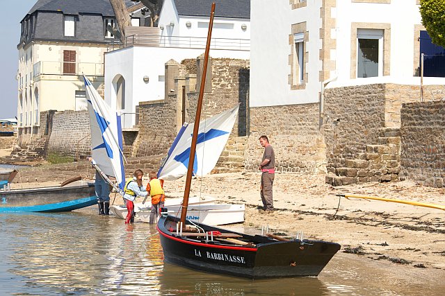 Maisons au bord de la ria de l'Ile-Tudy