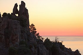 Le rocher des amoureux aux Calanques de Piana